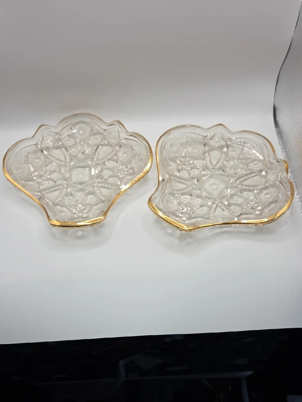 Mckee Glass Relish Or Candy Dish Very Old Set Of 2